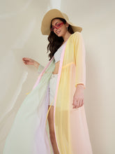 Women's Multi Color Ombre Longline Shrug